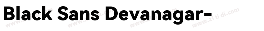 Black Sans Devanagar字体转换
